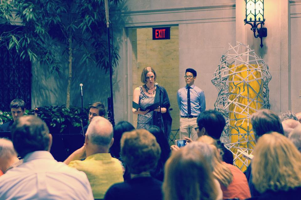 Jennifer Hambrick reads her commissioned poem at VIVO Music Festival Columbus Museum of Art